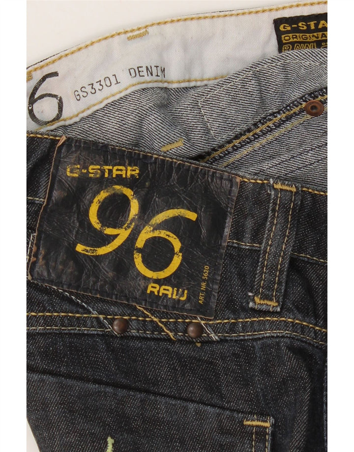 Blugi G-Star pentru femei 3301 Graphic Slim W30 L29 Albastru