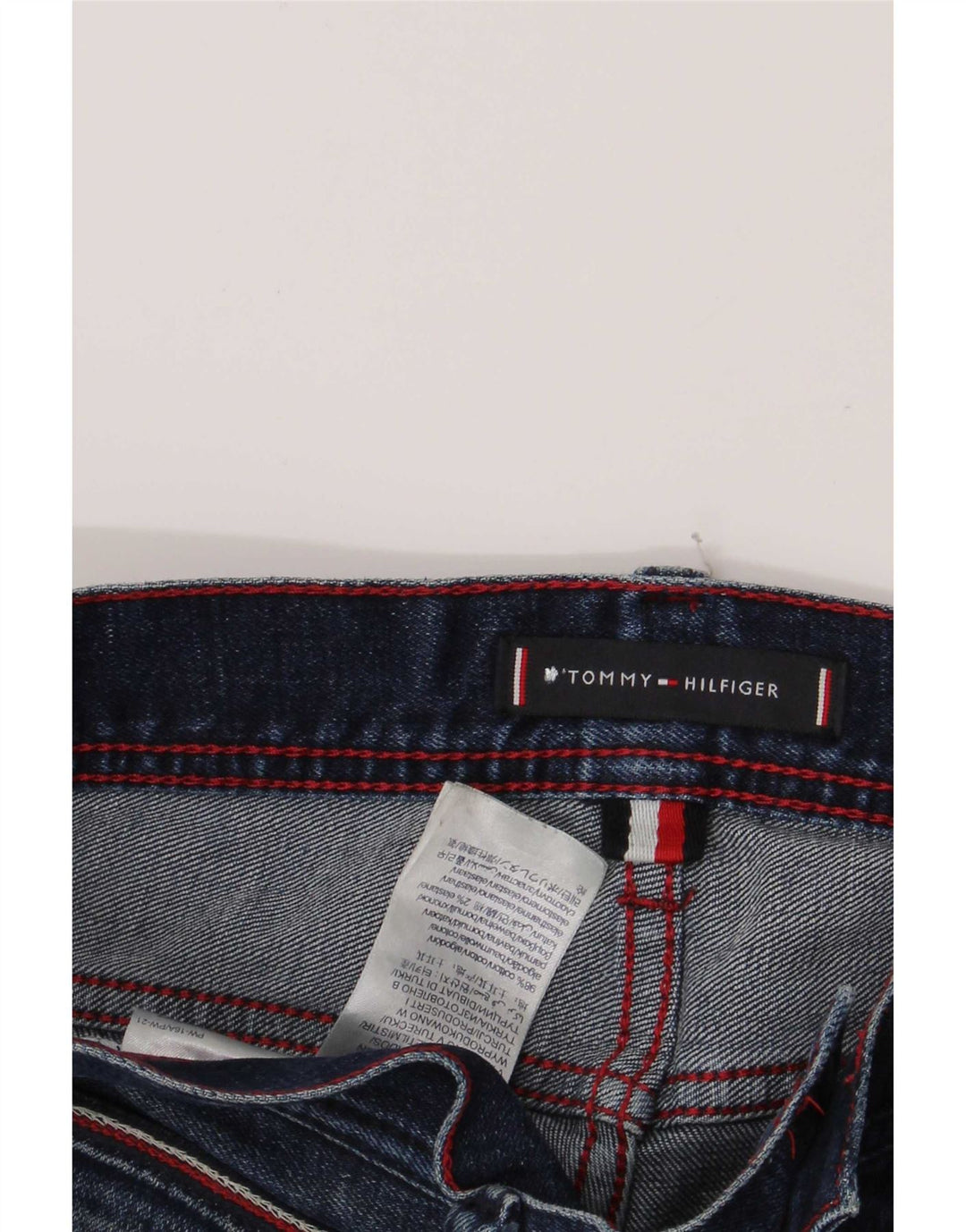 Blugi Tommy Hilfiger pentru femei Bleecker Slim W13 L28 Bumbac albastru