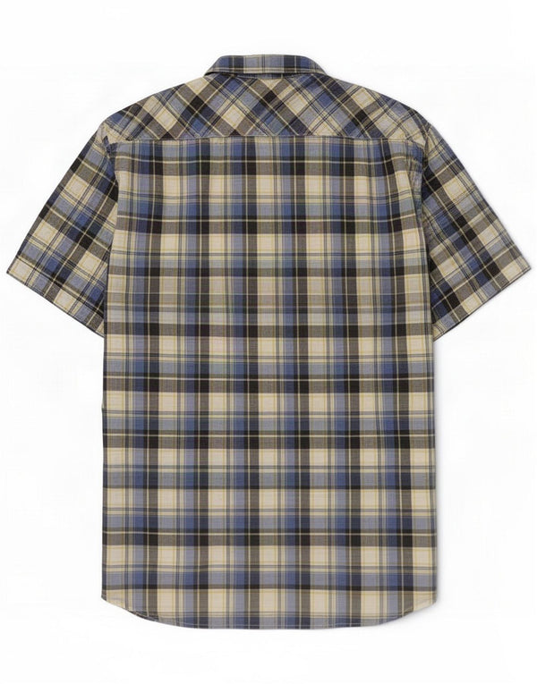 Rifle Cămașă cu mânecă scurtă pentru bărbați 2XL, bumbac cu carouri multicolore