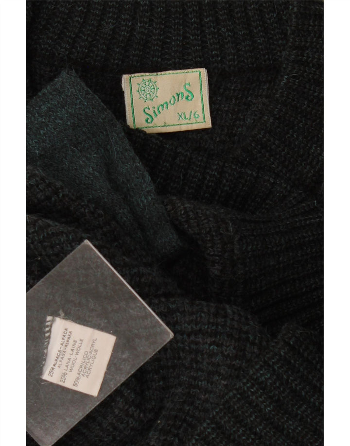 Pulover cardigan pentru bărbați VINTAGE XL gri acrilic