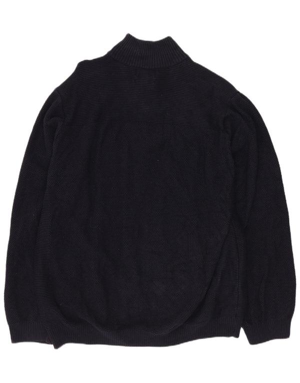 Pulover cardigan pentru bărbați MARKS & SPENCER 2XL bumbac bleumarin