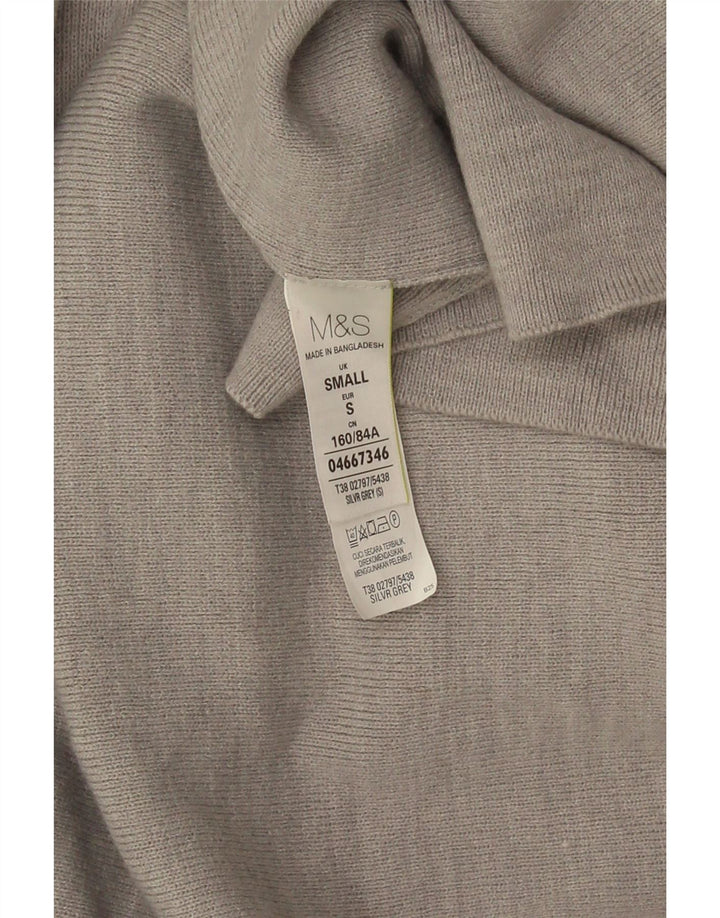 Pulover cardigan deschis pentru femei Marks & Spencer UK 10 mic gri