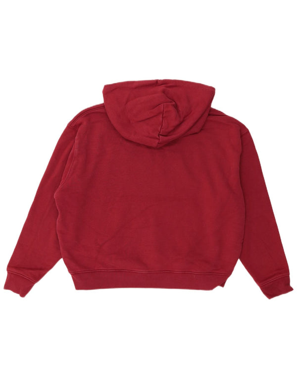 Pulover supradimensionat pentru femei Tommy Hilfiger, UK 14, bumbac burgundy mare