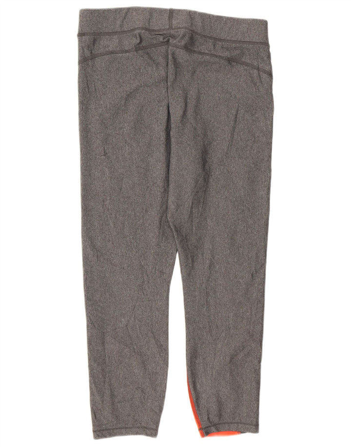 Leggings Capri Under Armour pentru femei UK 14, mare, gri, poliester geometric