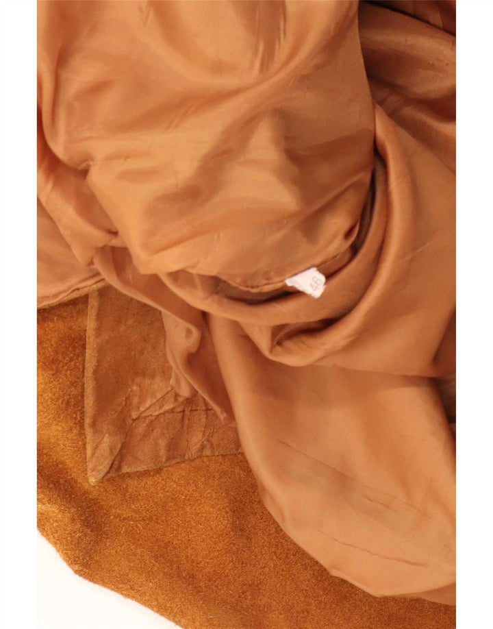 Jachetă vintage pentru bărbați din piele intoarsa IT 46 Small Beige