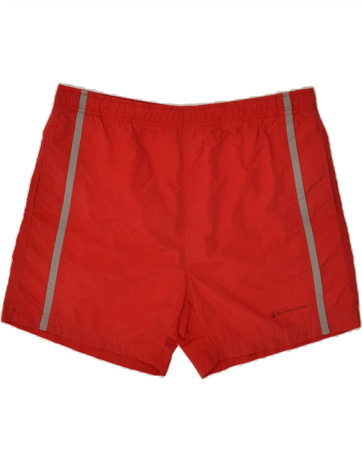 CHAMPION Mens Sport Shorts 2XL Red | Vintage Champion | Thrift | Second-Hand Champion | Used Clothing | Messina Hembry 