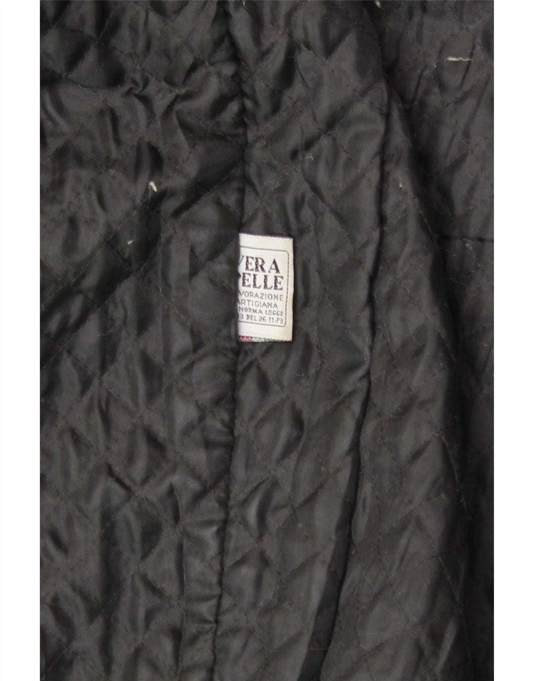 Geaca de piele vintage pentru barbati IT 48 Medium Black