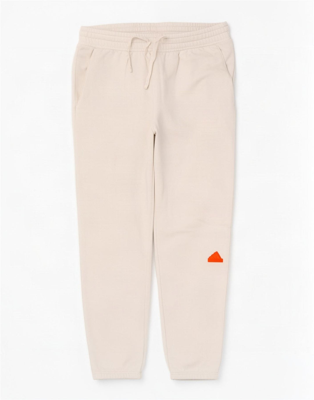 Pantaloni de trening Adidas pentru bărbați Joggeri mari, alb, bumbac