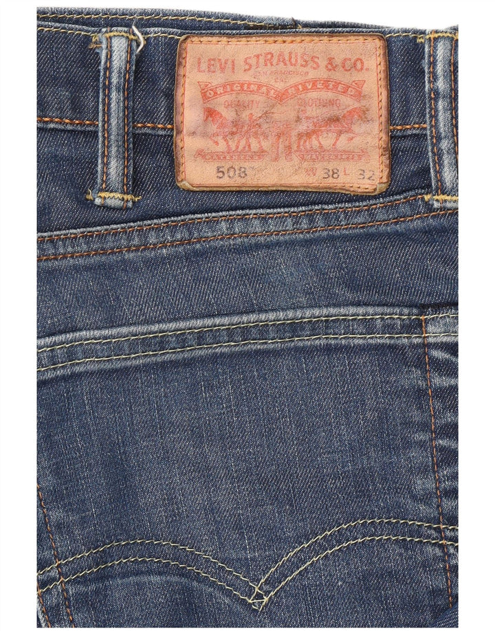 Blugi conici pentru bărbați LEVI'S 508 W38 L32 Bumbac albastru