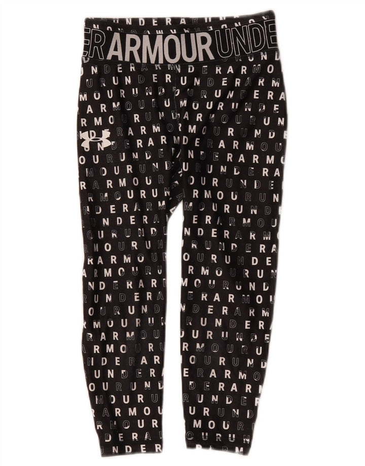 Leggings grafic Under Armour fete 7-8 ani poliester negru mic