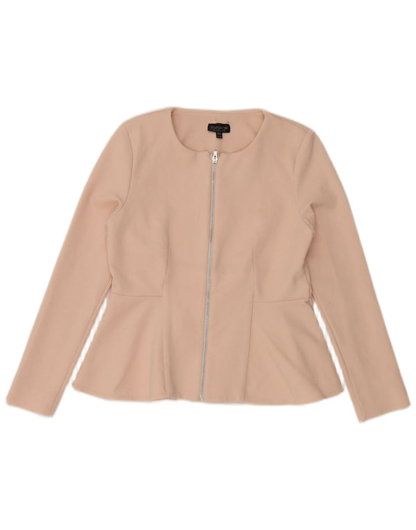 Jachetă pentru femei Topshop cu fermoar complet UK 14, mare, roz, poliester