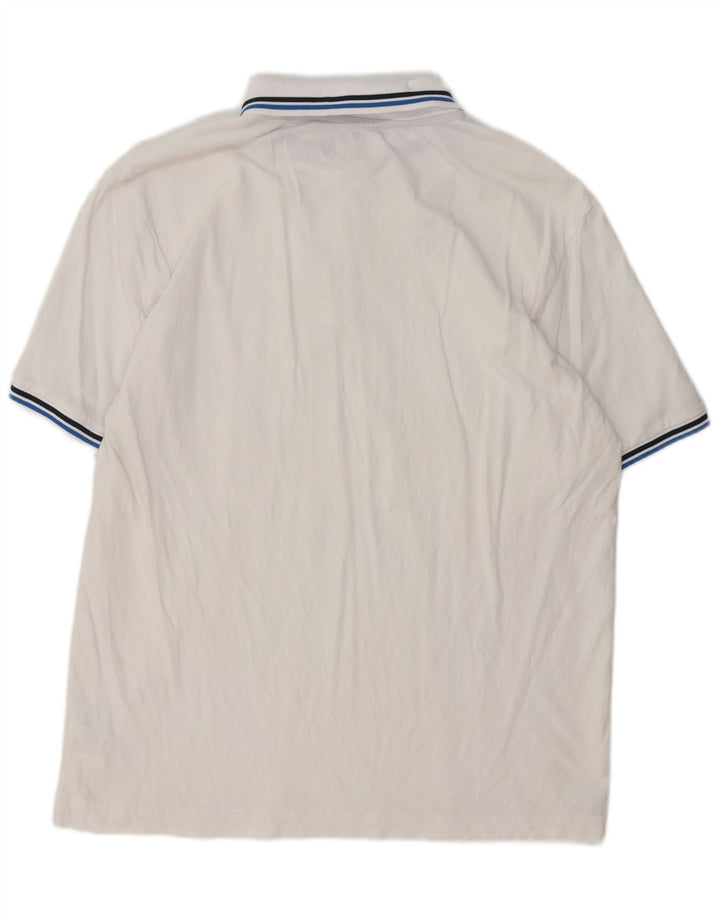 Cămașă polo pentru bărbați Kappa 2XL bumbac alb