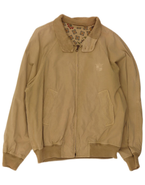 Bomber vintage pentru bărbați UK 40 mare, bej, bumbac
