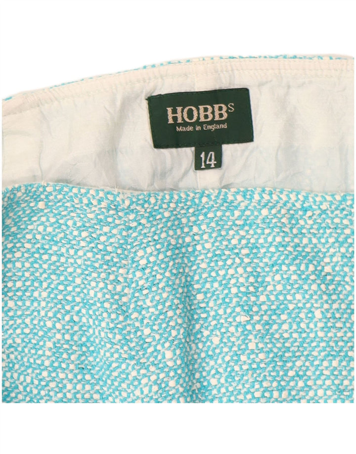 Fusta trompetă pentru femei HOBBS UK 14 Medium W28 Bumbac albastru