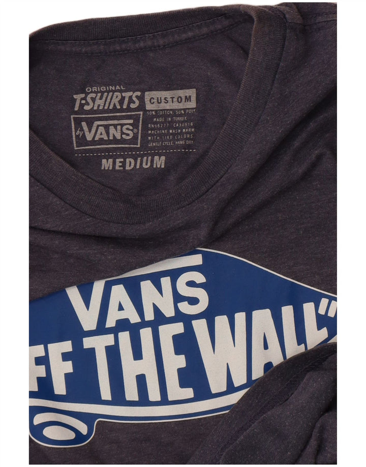 Tricou grafic Vans pentru bărbați Top din bumbac gri mediu