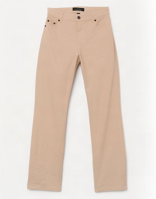 Pantaloni drepti din velur pentru femei Ralph Lauren US 0 XS W28 L31 alb