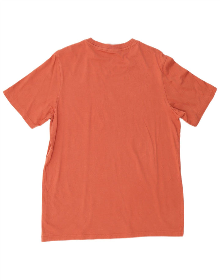 Tricou grafic pentru bărbați Adidas Top din bumbac portocaliu mediu