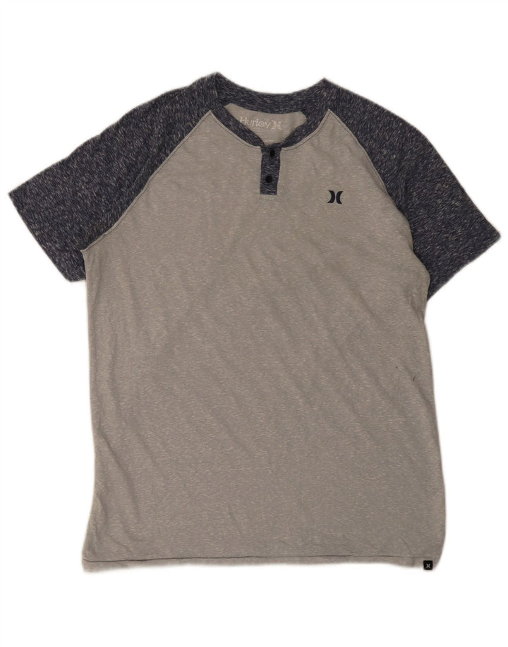 Tricou Hurley Premium Fit pentru bărbați Top Mediu Gri Poliester Colorblock