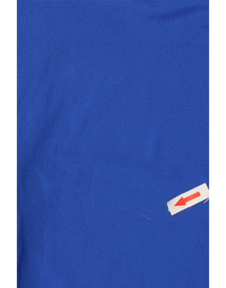 Nike Dri Fit Top cu mânecă lungă pentru bărbați, poliester albastru mic