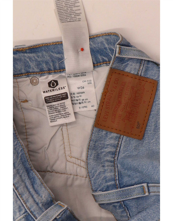 Pantaloni scurți Levi's 501 Denim W26 Small Blue Bumbac
