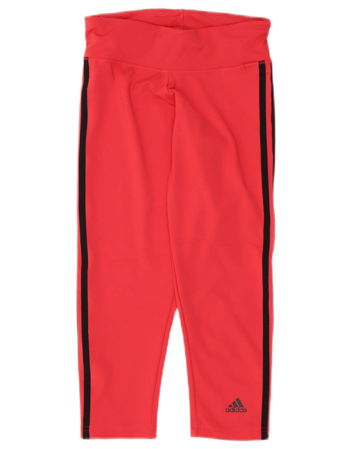Leggings Capri Adidas pentru femei UK 4/6 XS poliester roz