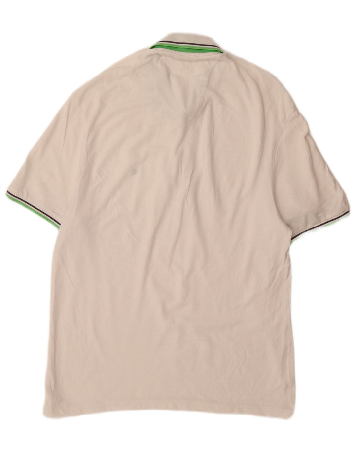 Tricou polo pentru bărbați CHAMPION Heritage Fit XL, alb