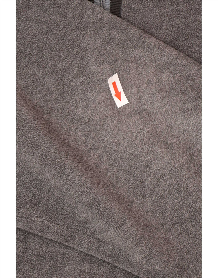 Pulover pentru bărbați Hugo Boss, cu fermoar și gât, poliester mare, gri