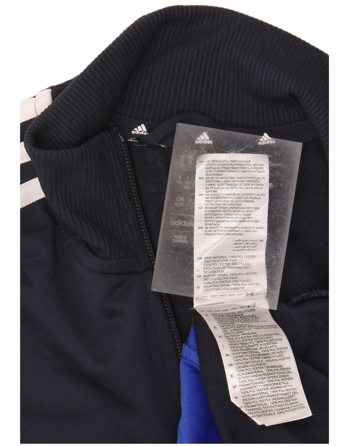 Jachetă de trening Aeroready ADIDAS pentru băieți 15-16 ani, bleumarin