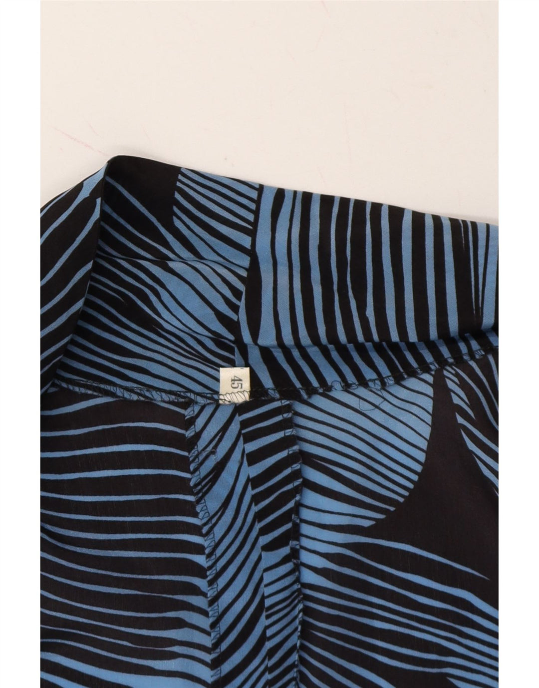 VINTAGE Womens Oversized Cardigan Top IT 45 Large Blue Striped Vintage Vintage and Second-Hand Vintage from Messina Hembry 