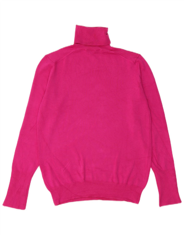 Pulover cu gât rulat Zara pentru femei UK 12 Roz mediu