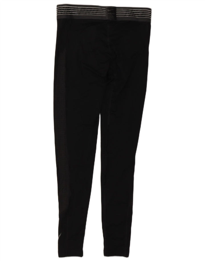 Leggings grafic Nike Dri Fit pentru bărbați, poliester mediu negru