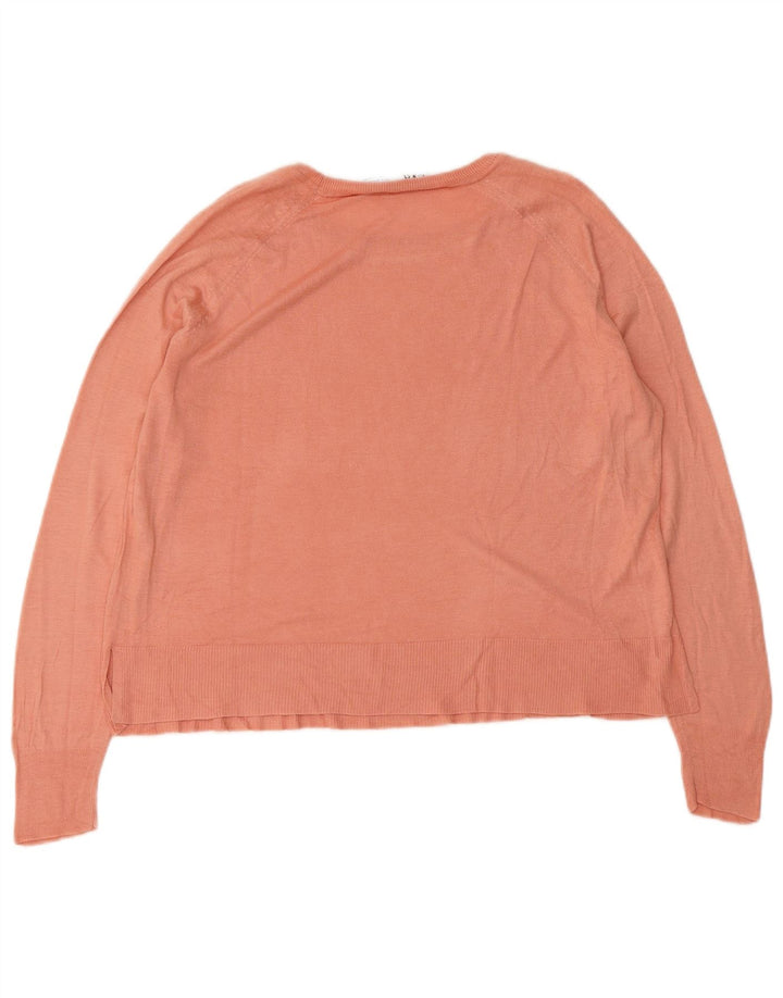 Bluză supradimensionată pentru femei Zara UK 10 Small Pink Viscose