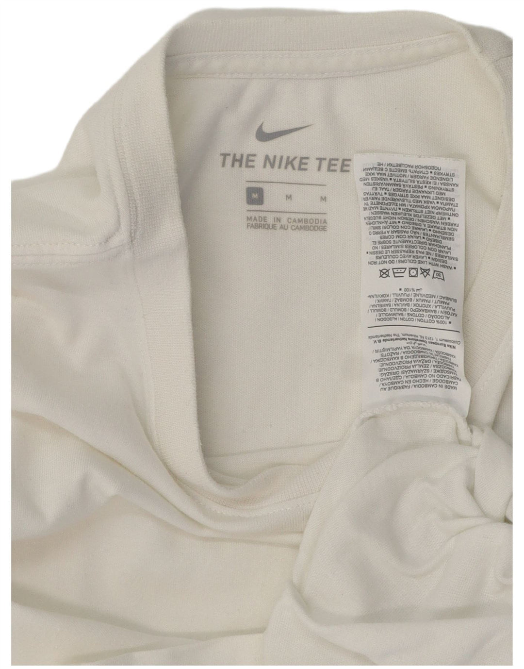 Tricou pentru bărbați Nike Top Medium White Bumbac