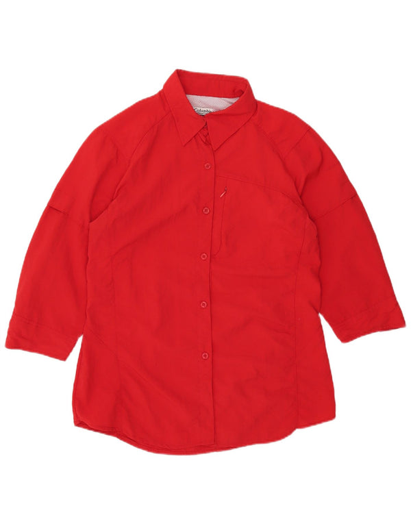 Cămașă Columbia pentru femei cu mâneci 3/4 UK 18 XL Nylon roșu