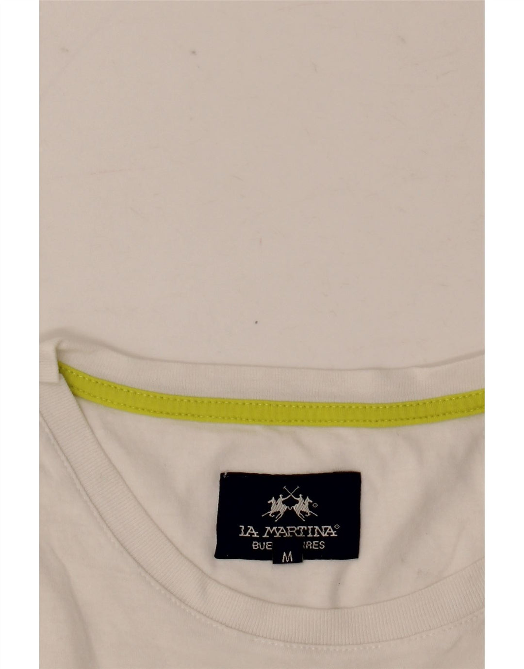 Tricou grafic pentru bărbați La Martina Top Mediu Alb