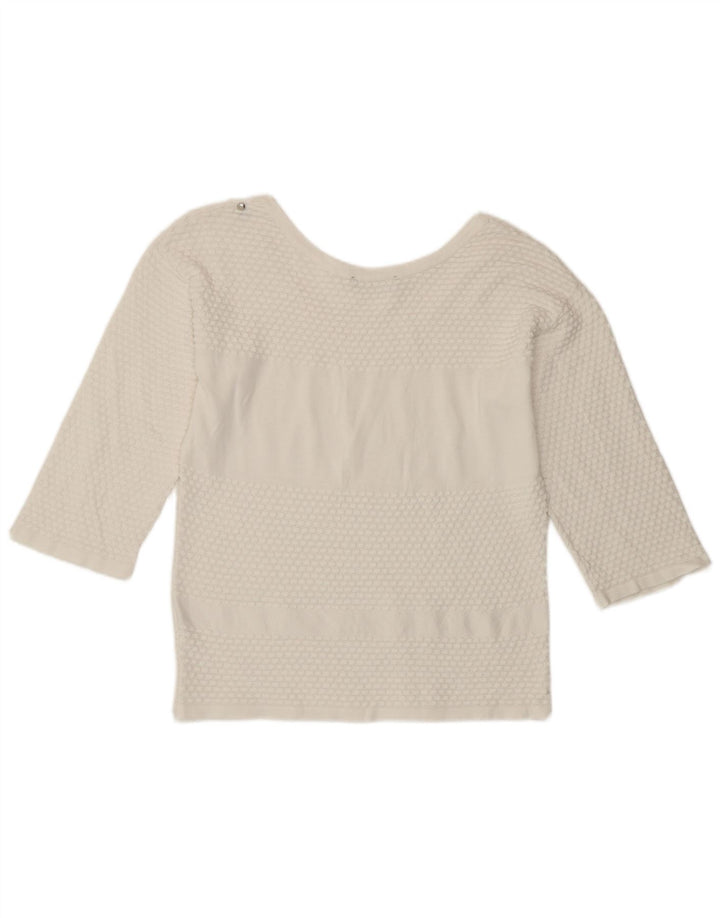 Top pentru femei Diesel cu mâneci 3/4 UK 12 Medium White