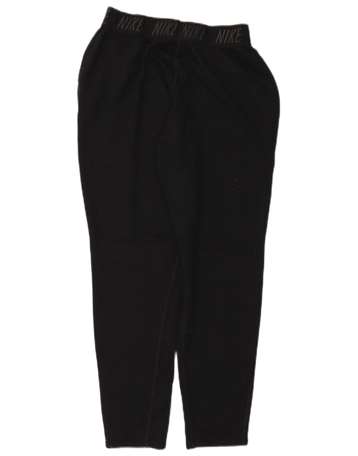 Pantaloni de trening NIKE Dri Fit Graphic pentru femei UK 10 Small Black