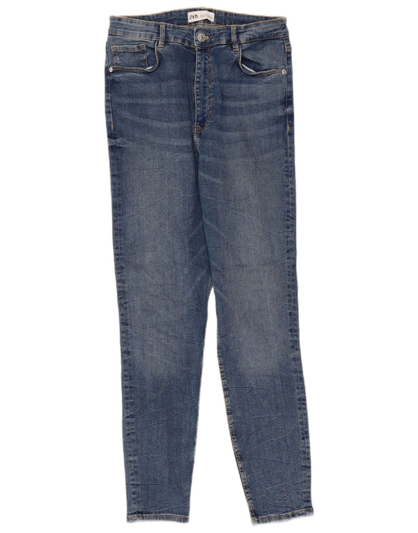 Blugi skinny de damă Zara EU 42 Large W32 L27 Albastru