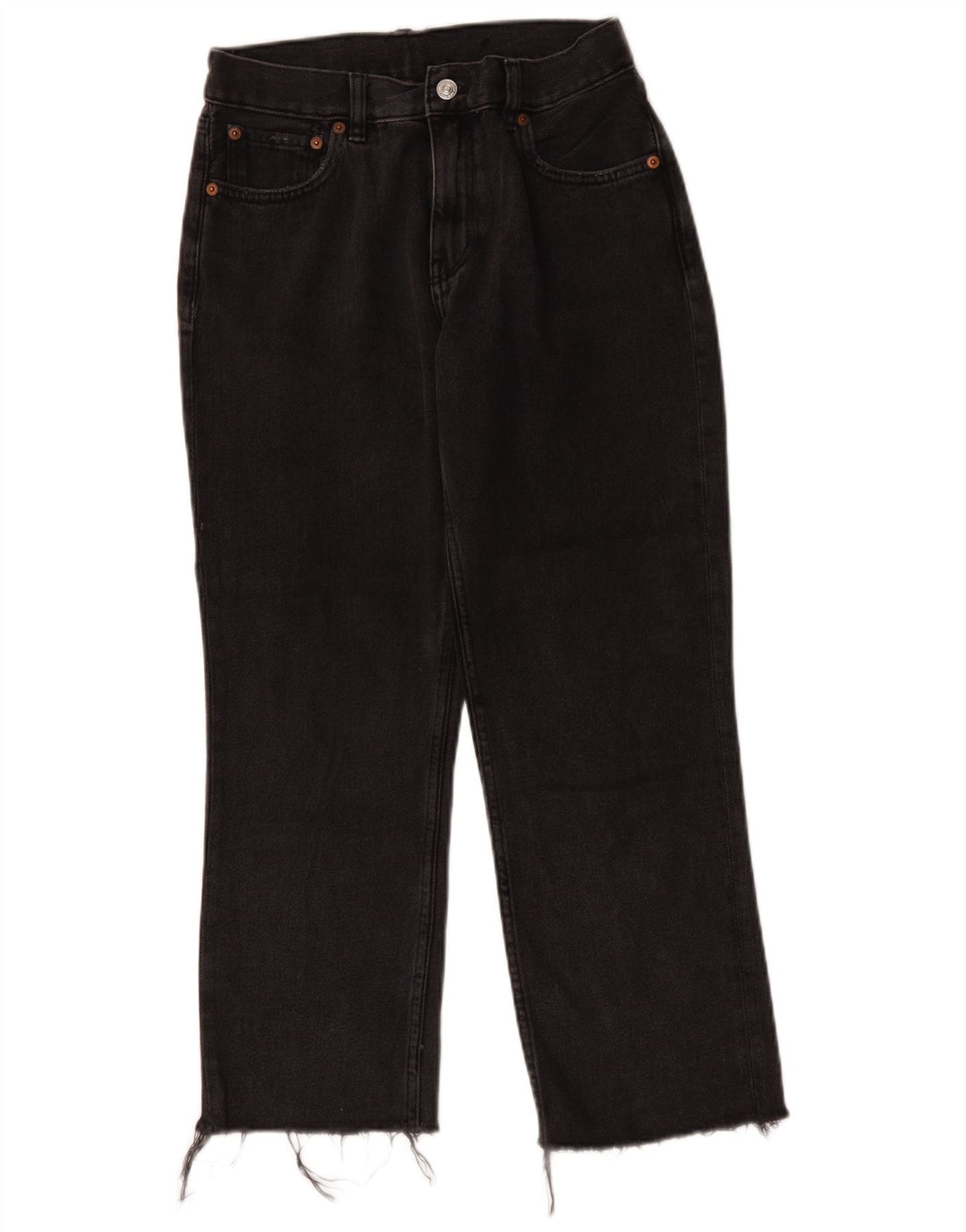 Blugi drepți de damă vintage W30 L25 bumbac negru