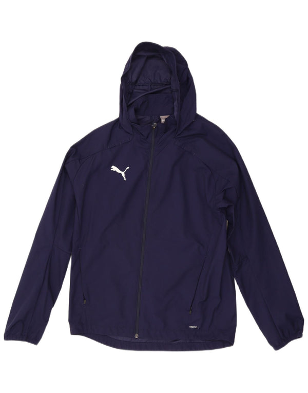 Jachetă de ploaie cu glugă Puma pentru bărbați UK 38 Medium Navy Blue Marine