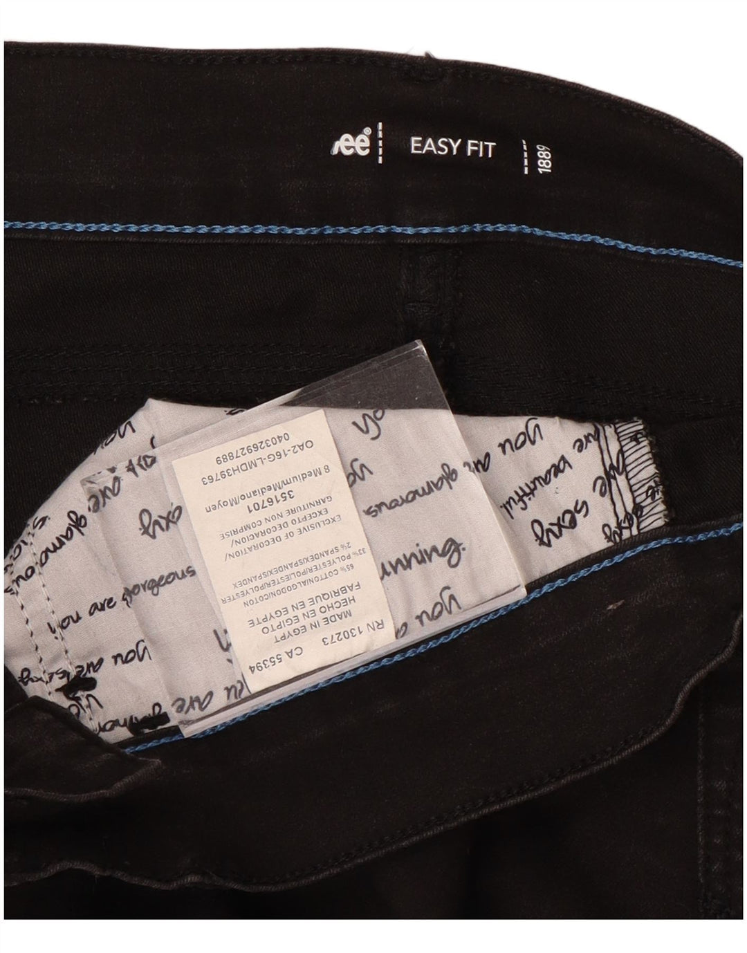 Blugi subțiri LEE pentru damă, ușor de ajustat, US 8 Medium W30 L31, bumbac negru