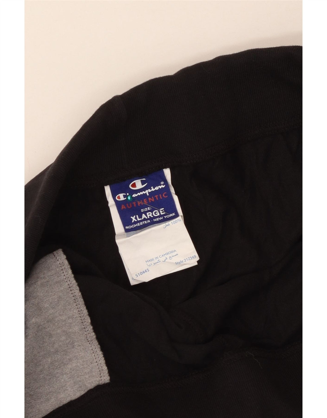 Pantaloni scurți sport Champion pentru bărbați XL, bumbac negru