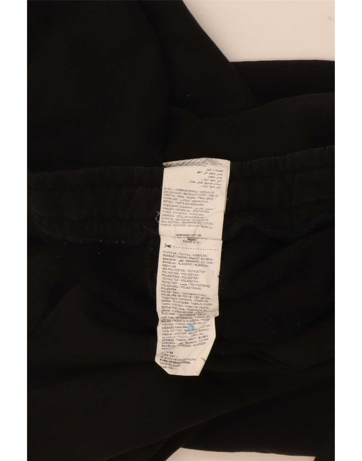 Pantaloni de trening Puma Graphic pentru bărbați Joggeri, bumbac mediu negru