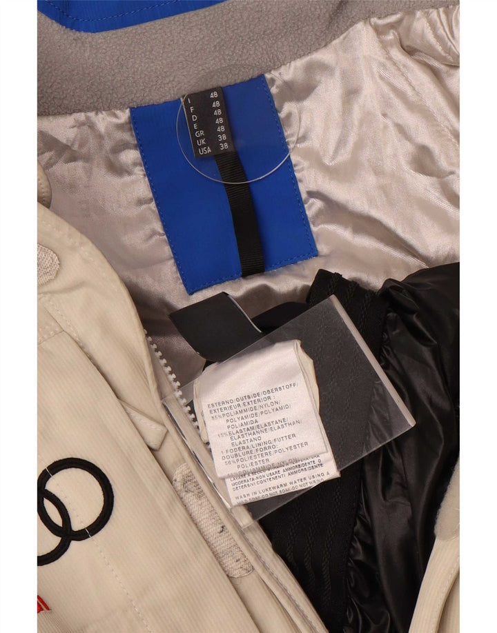 Jachetă de schi cu glugă Vuarnet pentru bărbați UK 38 Medium Bej Colorblock