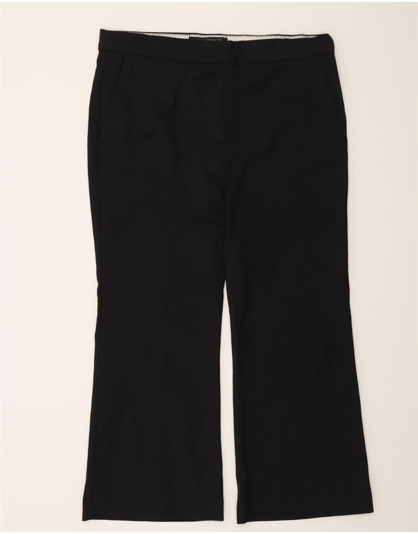 Pantaloni chino Bootcut pentru femei Zara IT 42 Large W32 L26 Negru