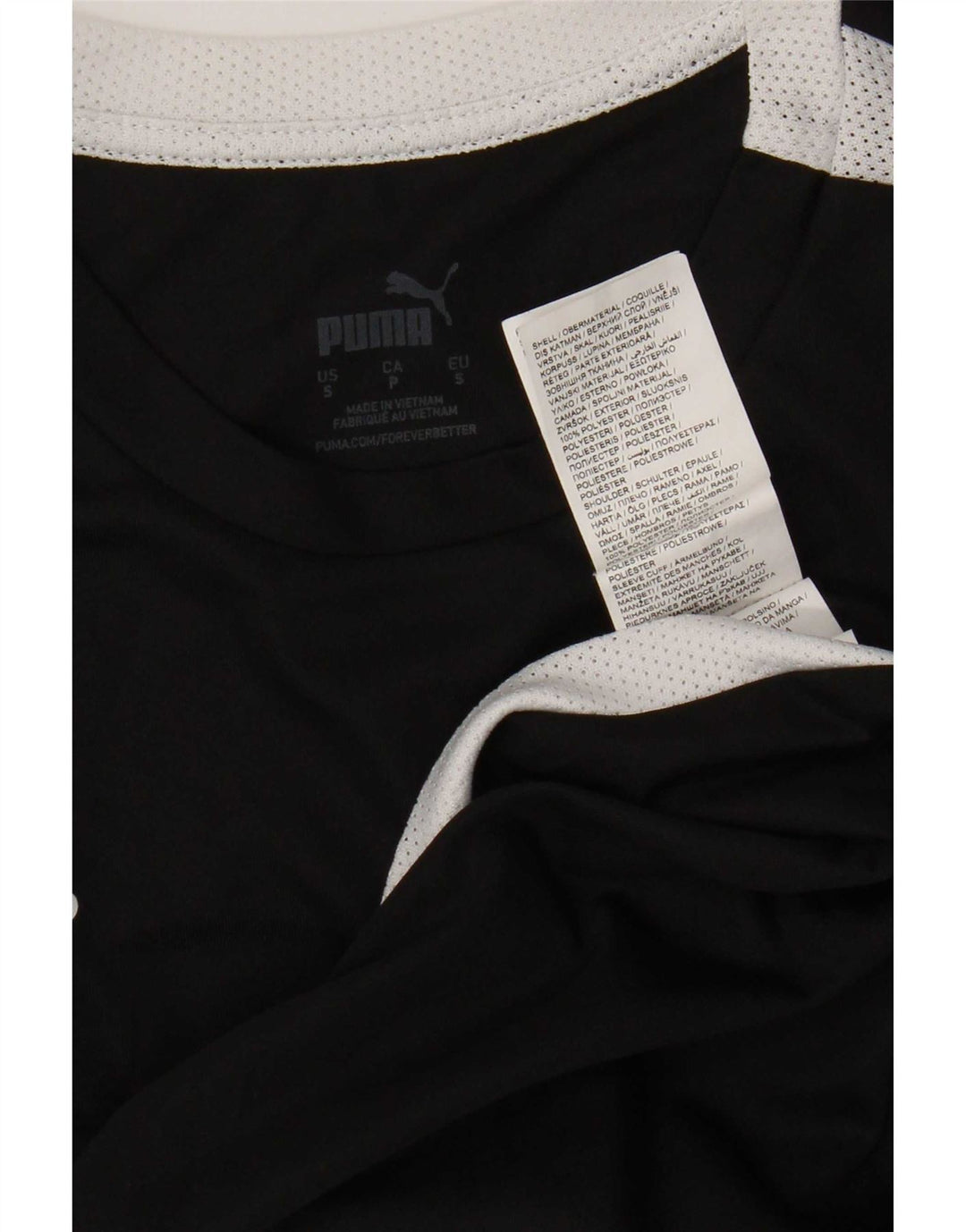 Tricou pentru bărbați Puma Top mic, negru, poliester color bloc