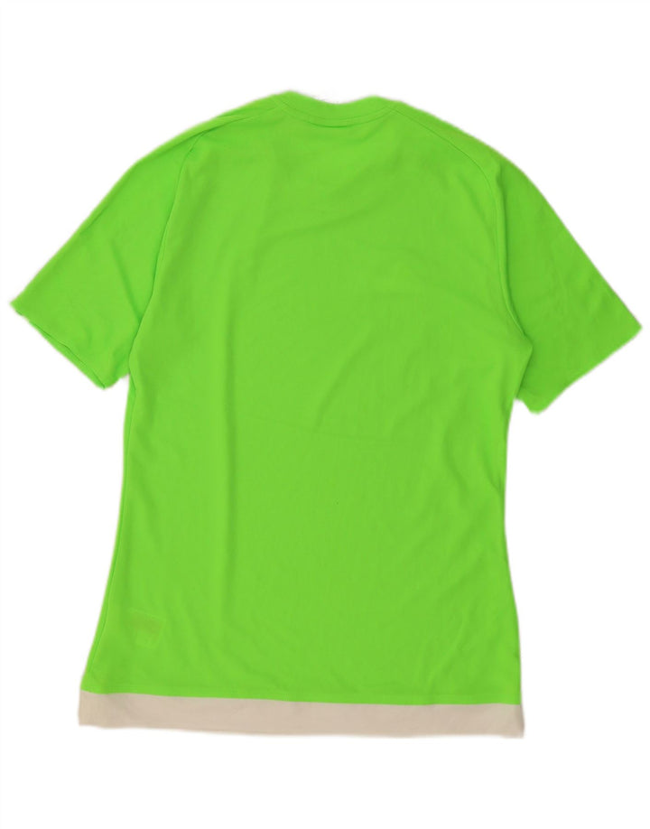 Tricou Adidas Climalite pentru bărbați Top mic verde poliester color bloc