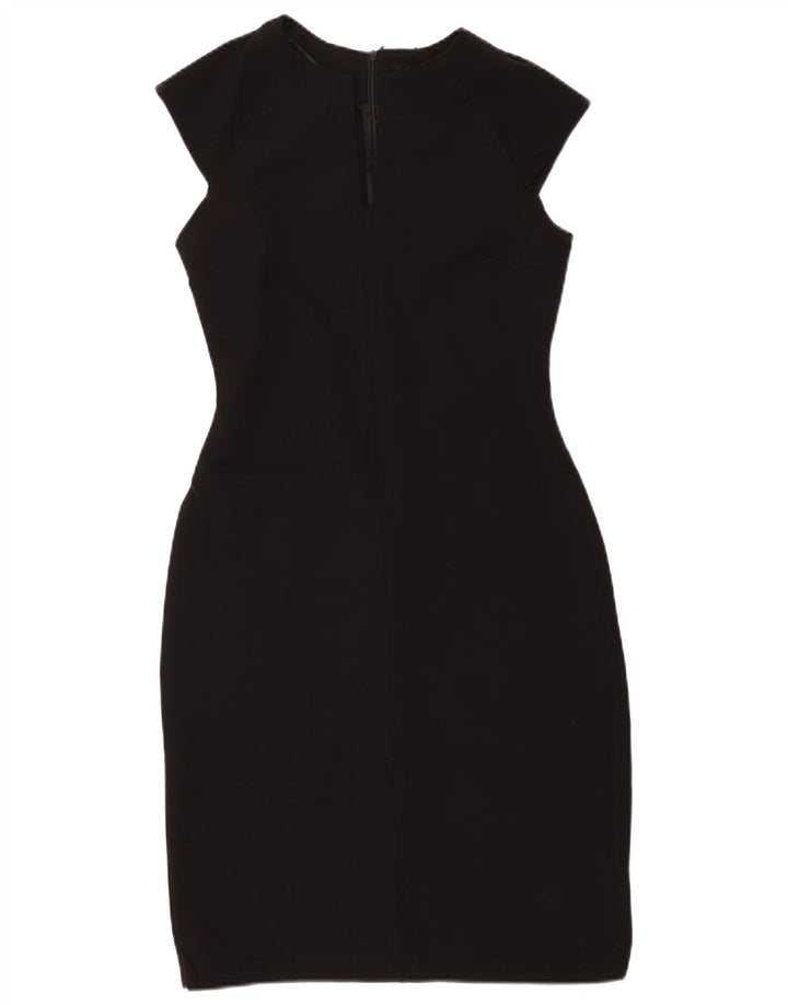 ZARA Womens Sheath Dress UK 12 Medium Black