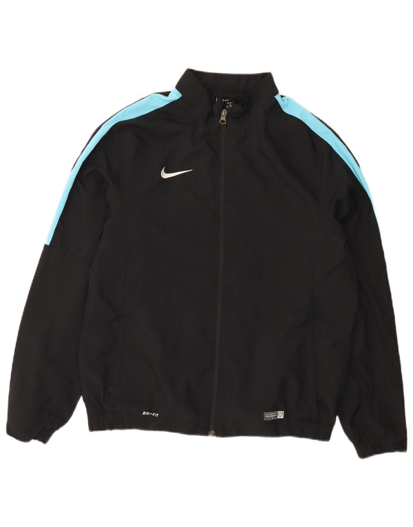 Jachetă de top pentru trening Nike Dri Fit pentru băieți 13-14 ani XL negru colorblock