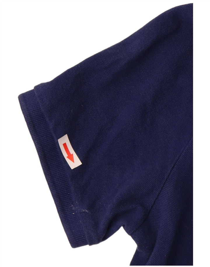 Tricou polo pentru bărbați Superdry, bumbac, albastru bleumarin